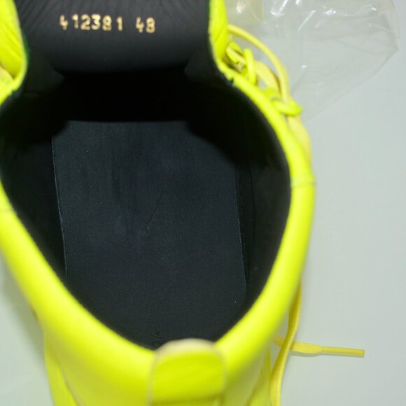 NIB BALENCIAGA MENS HITOP LEATHER SNEAKERS - Picture 7 of 8